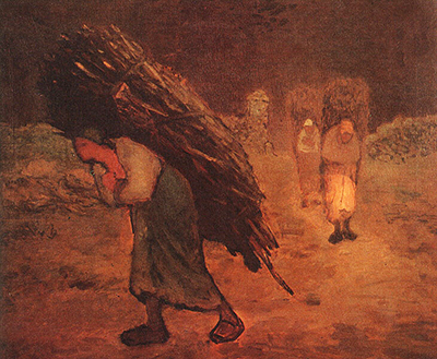 Winter, The Fagg*t Gatherers Jean-Francois Millet